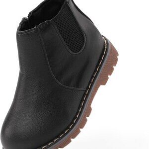 1965 NIB PATPAT Boys Waterproof Lace Up Cowboy Toddler Boot W/Side Zipper 3.5Y